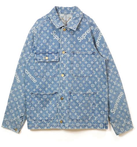 supreme lv jacket blue|louis vuitton x supreme outlet.